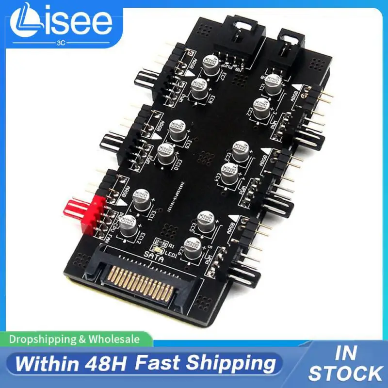 

Distributor Hub Durable Speed Controller Practical Rgb Hub Fix Firmly Sufficient Interface Cable Adapter Computer Hardware Cable