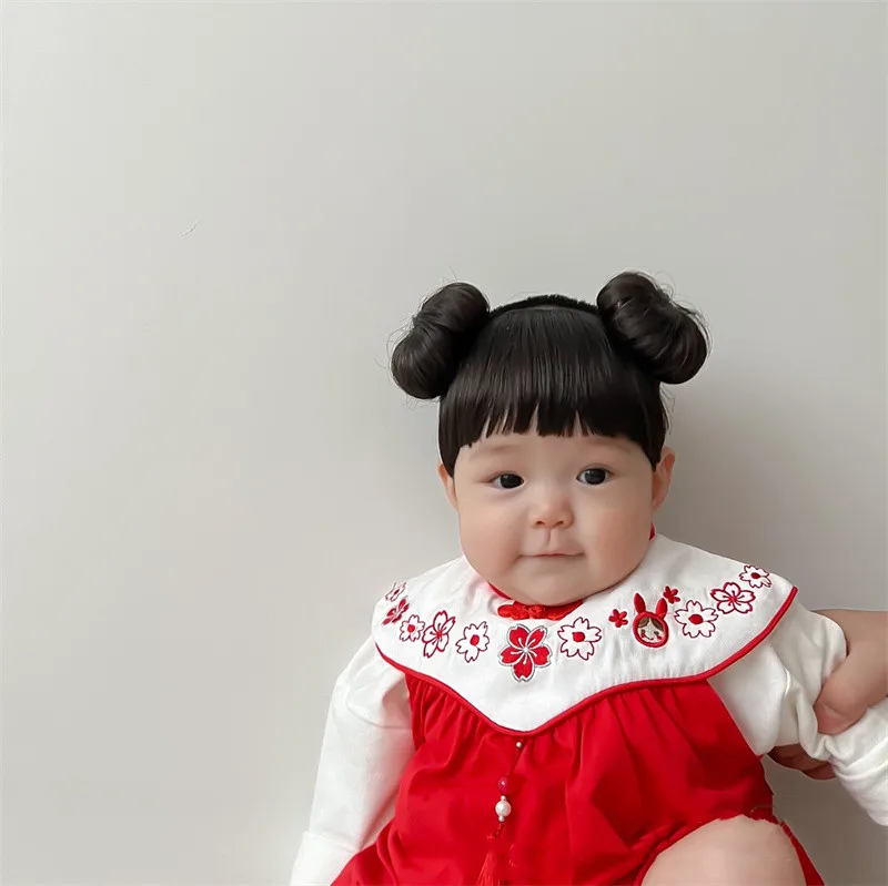 Аксессуары Для Волос С Двойной Булочкой Девочек Милые Головные Уборы Кукол