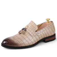 loafers shoes for men designer leather tassel comfortable vintage business date party flat male shoes slip on wedding dress shoe