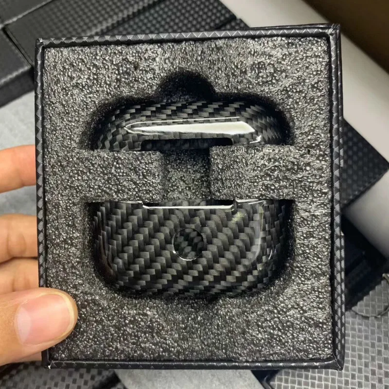 

Real Carbon Fiber Case for AirPods Pro 2019 Ultra-thin Cover Wireless Headphone Shockproof Black for AirPods 3th Pro Accessories