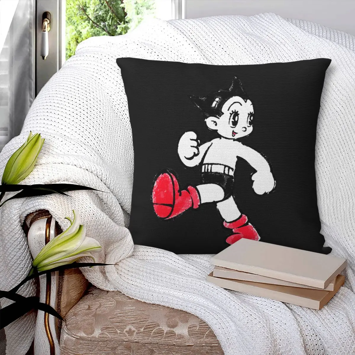 

Astroboy Pillowcase Printed Cushion Cover Sofa Waist Pillow Pillow Cover