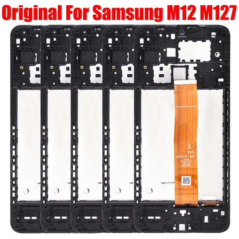 

Оригинальный ЖК-дисплей для Samsung Galaxy M12 M127 SM-M127FN/DS SM-M127F/DS SM-M127G/DS ЖК-дисплей сенсорный экран дигитайзер рамка в сборе