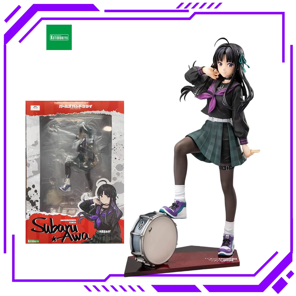 Фото В наличии: коллекционные фигурки Kotobukiya Girls Band Cry (Нина Исери, Томо Эбичука и Субару Ава) в масштабе 1/7, подарки для мальчиков и девочек. №3