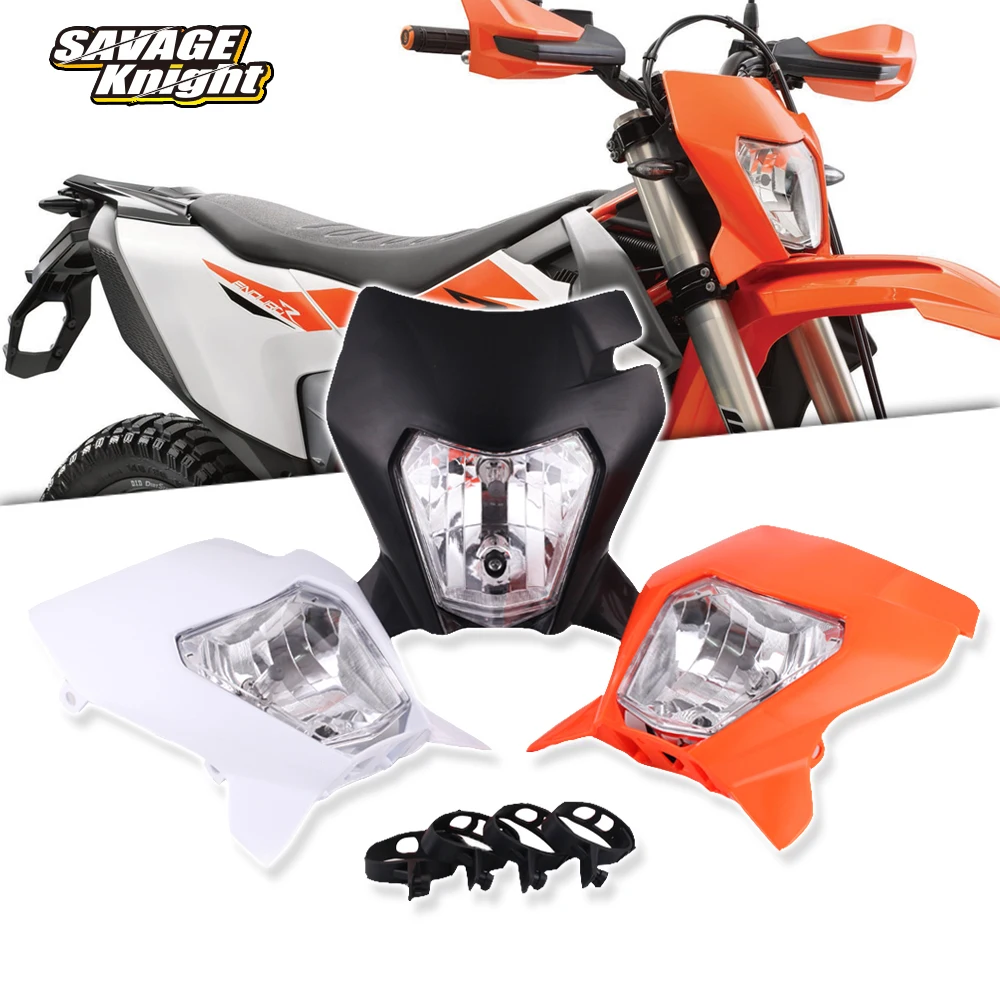 

Front Headlight Lamp Mask Headlamp Assembly For 690 ENDURO R SMC-R SMCR 2019-2022 2021 Motorcycle Accessories Head Light Lamp