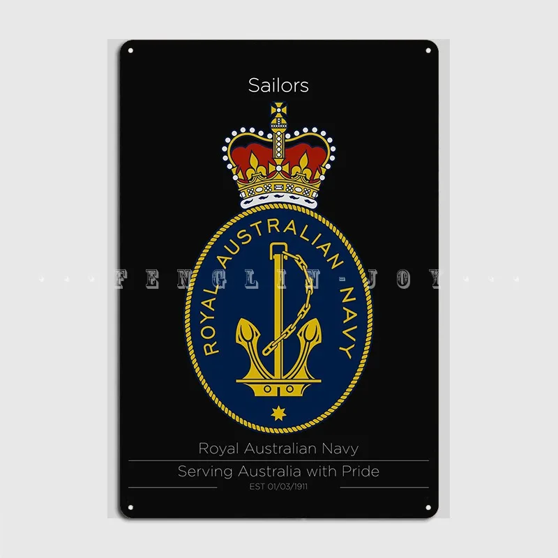 

Королевский австралийский темно-синий металлический знак паб кинотеатр винтажный фотографический плакат