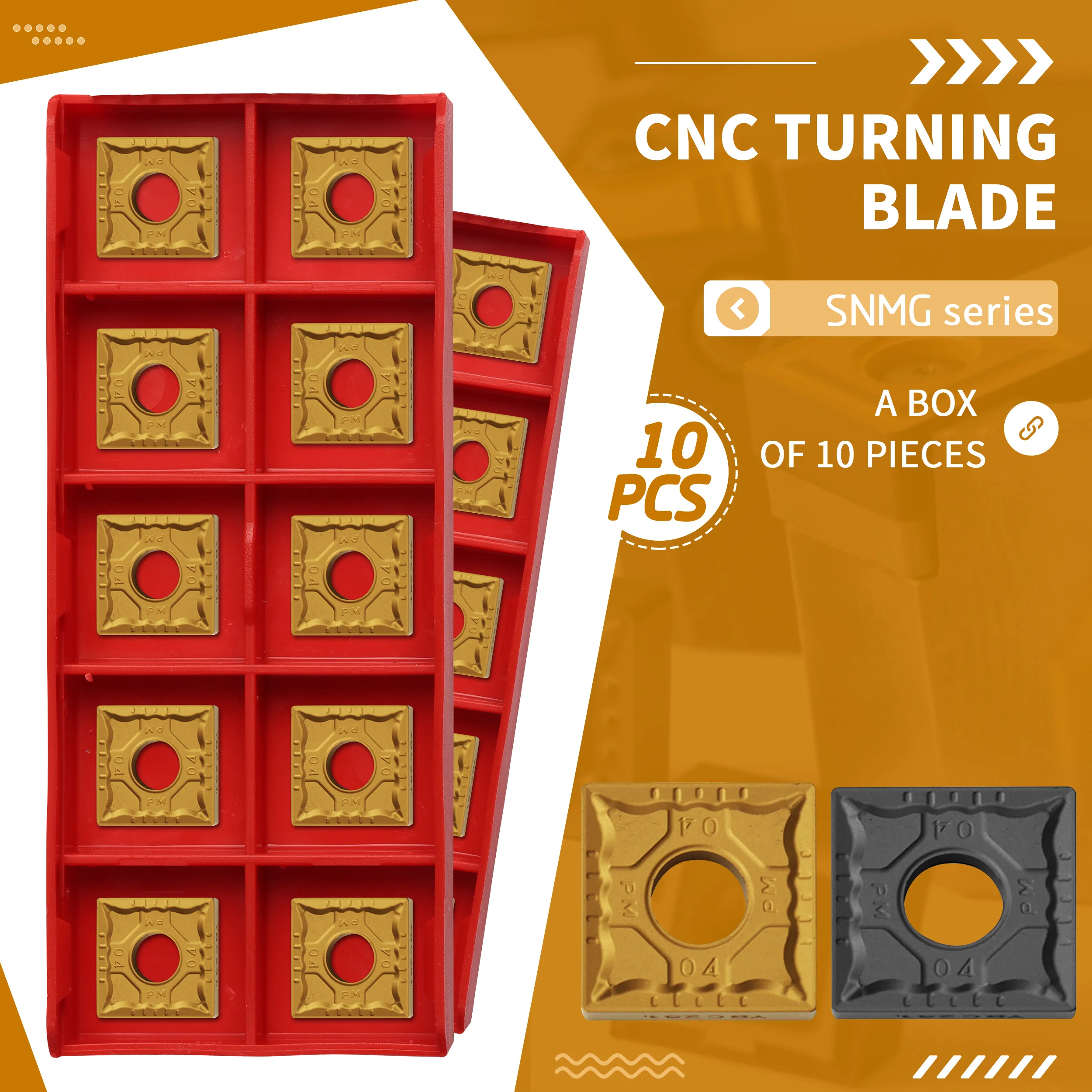 

SNMG150612 YBC252 High Quality Carbide Insert SNMG150608-DM SNMG150612-PM YBC251 CNC Lathe Cutting Blades External Turning Tools