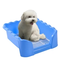 dog toilet portable potty plate pee training bedpan sanitary tray separable three sided fence poo pad with pillar pet products