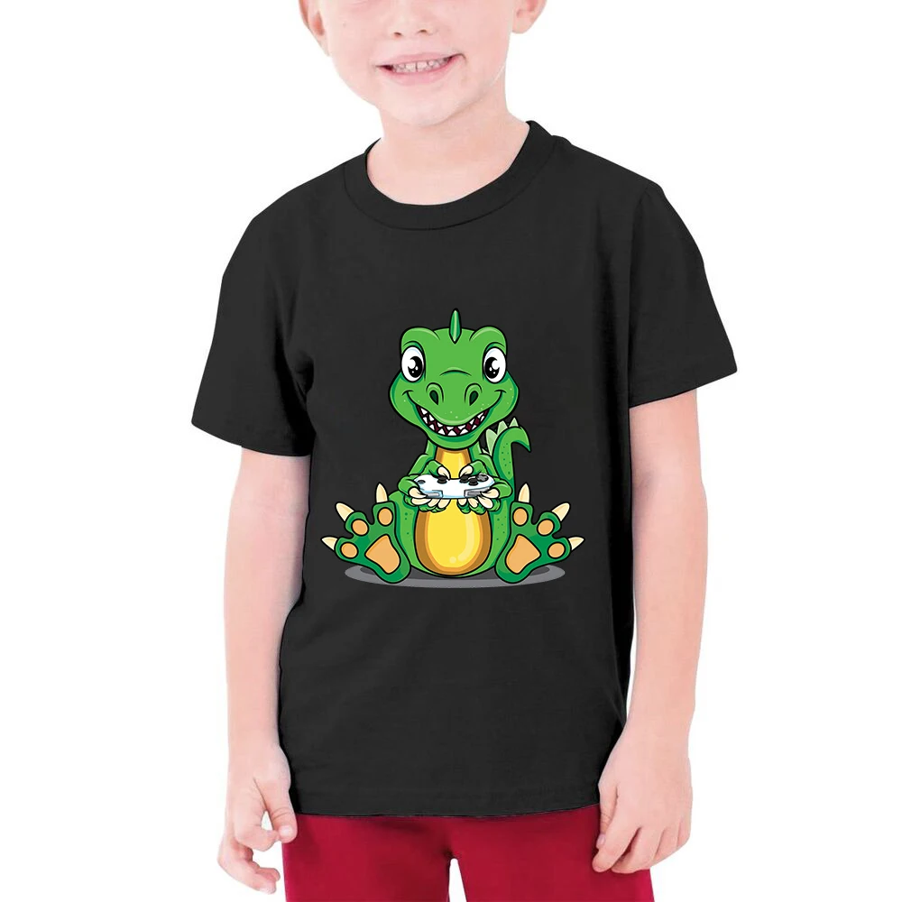 

CLOOCL 100% Cotton Children T-shirt Cartoon Dinosaur Graphics Funny Tees Fashion Boy Girl Clothing Kids Short Sleeve Casual Tops