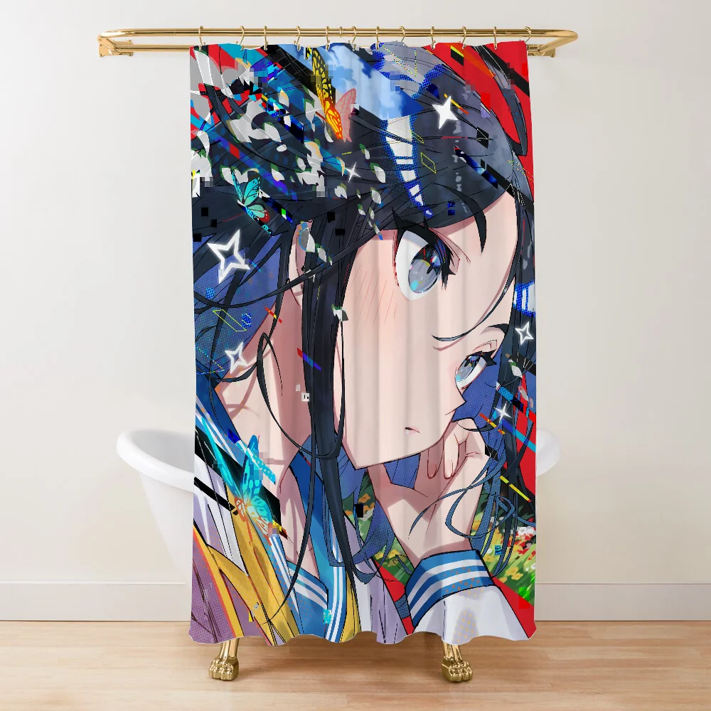 Занавеска Saito в ванную комнату Подсолнух водонепроницаемые складные перегородки