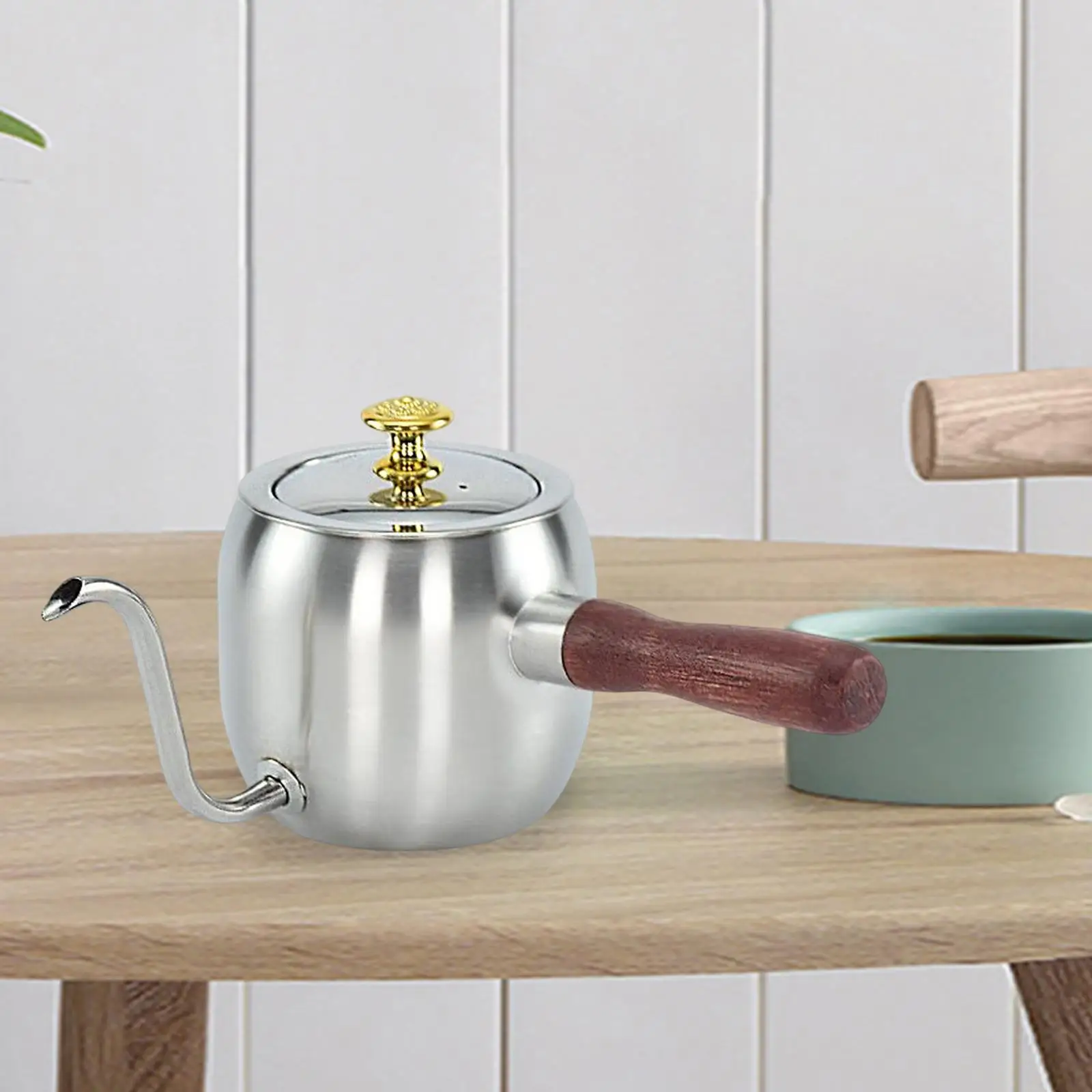 

Прочный кофейник с длинным узким носиком, 500 мл, многофункциональный чайник с тонким носиком для дома