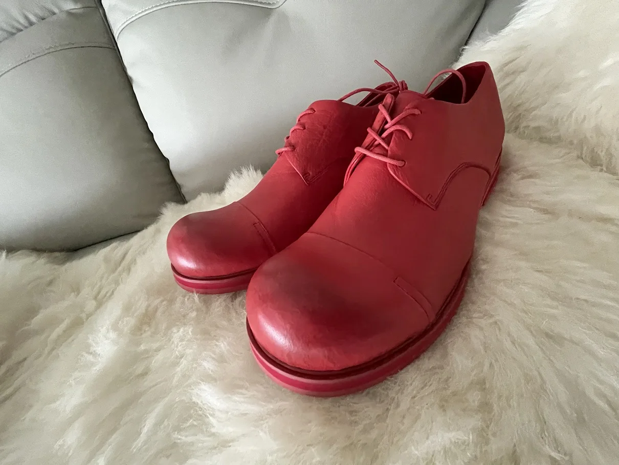 Туфли мужские из натуральной кожи натуральная кожа круглый носок толстая