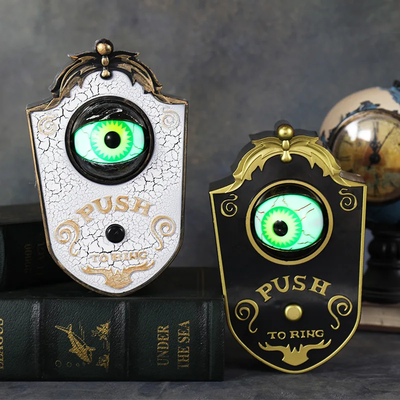 

Halloween One-eyed Doorbell Decoration Ghost's Day Glowing Hanging Piece Whole Door Hanging Plastic Doorbell Eyeball DC05