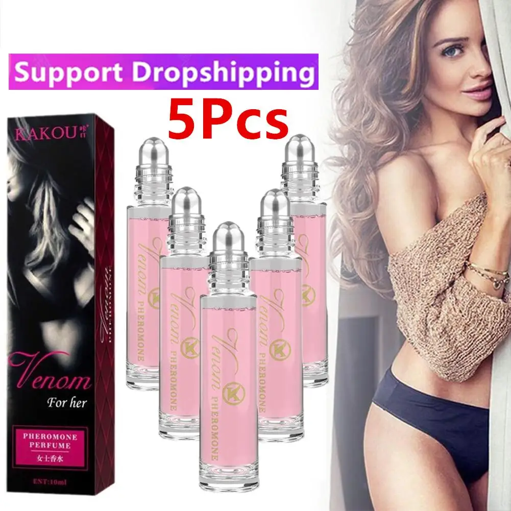 

5PCS 10ml Intimate Partner Erotic Perfume Pheromone Fragrance Stimulating Flirting Perfume For Women Long Lasting