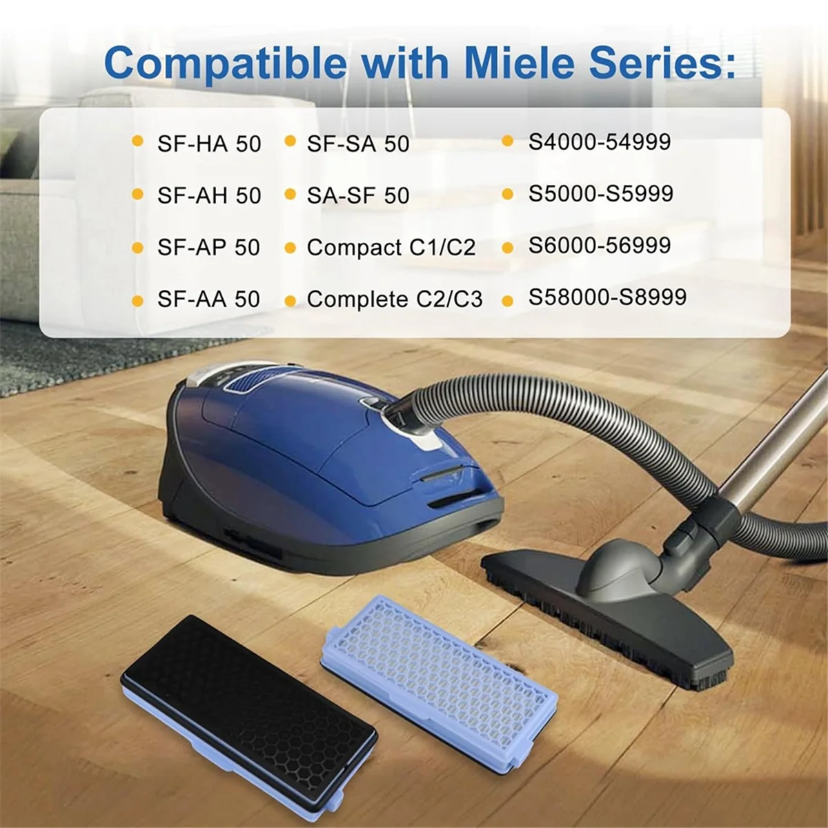 Hepa-фильтры для Miele Compact C1 и C2 полный C3 S8340 с 5 моторными фильтрами очистки воздуха