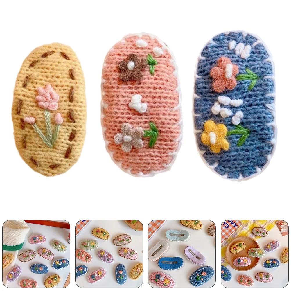 

3Pcs Woolen Knitting Hairpins Pretty Hair Accessories Headwear for