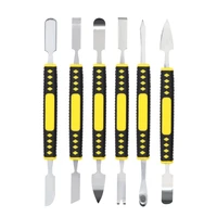 dropshipping metal steel pry universal disassemble tool for diy phone laptop pcb screen pry open repair hand tools 6 pc