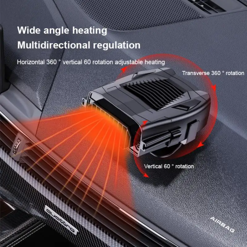 12V Car Heater Seat Cooling Fan Electrical Appliances Windshield Defogging Demister Defroster Portable Electric Dryer
