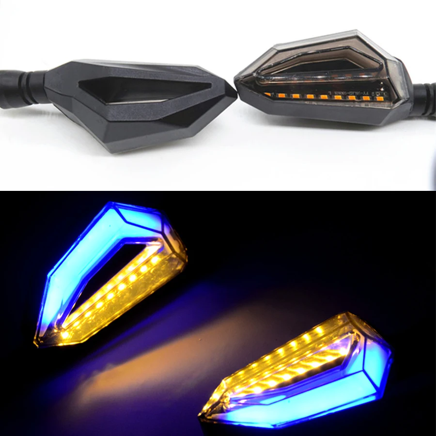 

1 Pair of 12V Motorcycle Indicator Light Waterproof Turn Signal LED Turn Signal Decorative Signal Light Daytime Running Light