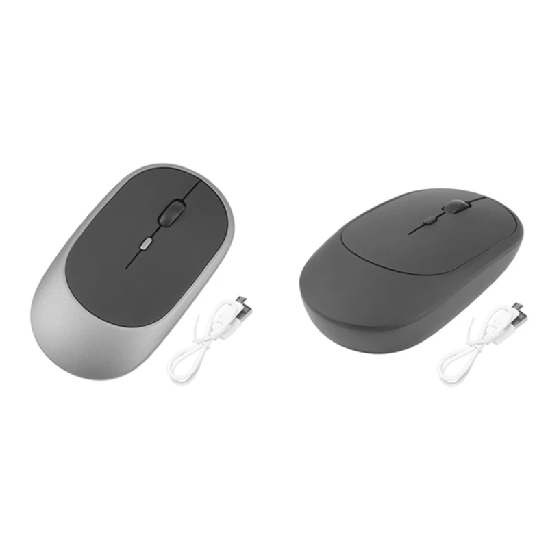 

Перезаряжаемая Bluetooth и Беспроводная USB-мышь, эргономичная Бесшумная мышь, компьютерная мышь для ноутбука, Регулируемая DPI