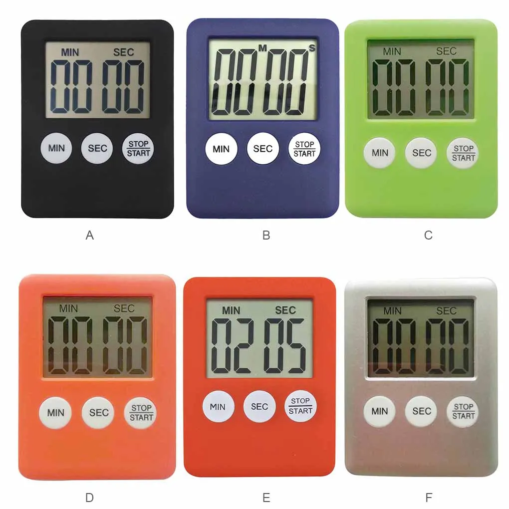 

Digital Timer LCD Cooking Alarm Kitchen Baking Cooking Count Down Alarm 99 Minutes 60 Seconds Timer