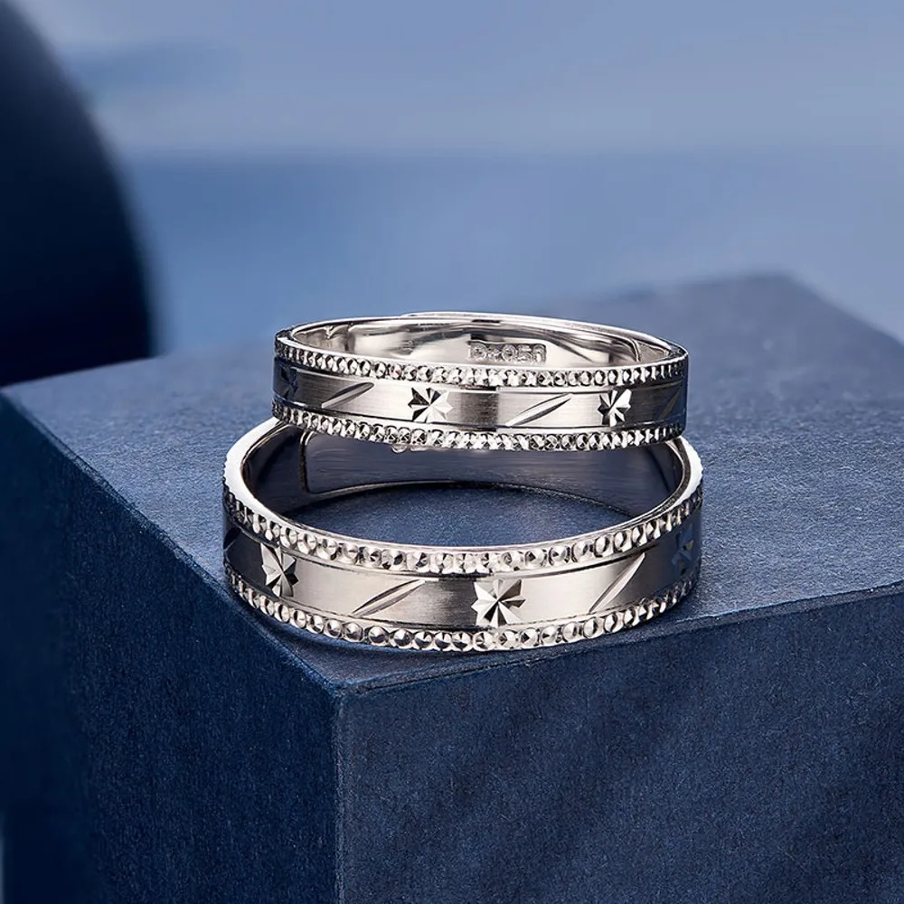 Женское кольцо на удачу из натуральной платины 950-3 4 г 1 шт.