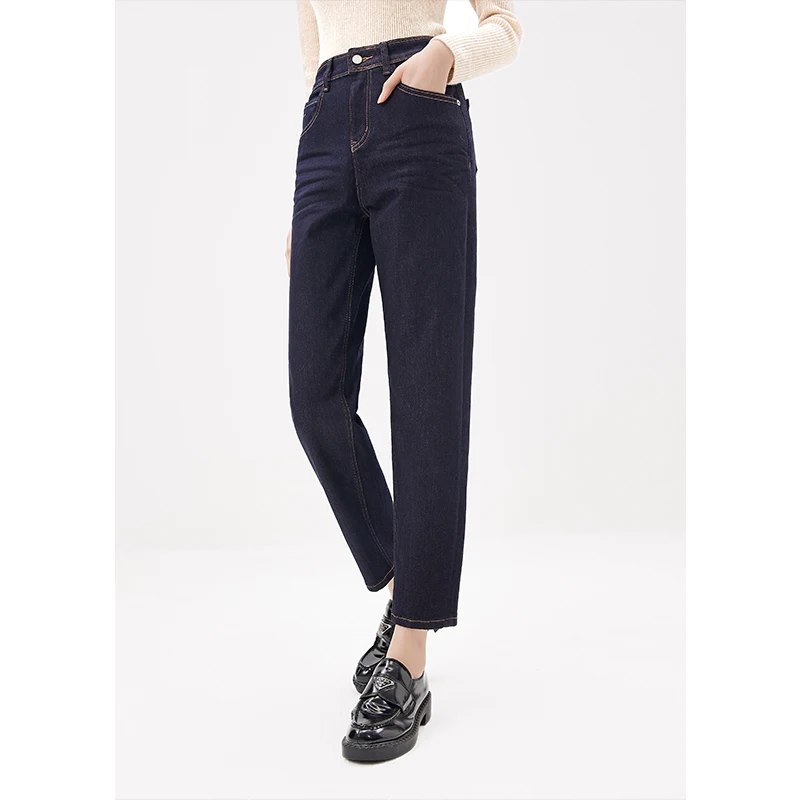 2023 Spring Jeans Mujer 91.1% Cotton Pantalones Vaqueros Mujer  Ankle-Length Pants  Casual  Pencil Pants High Waist