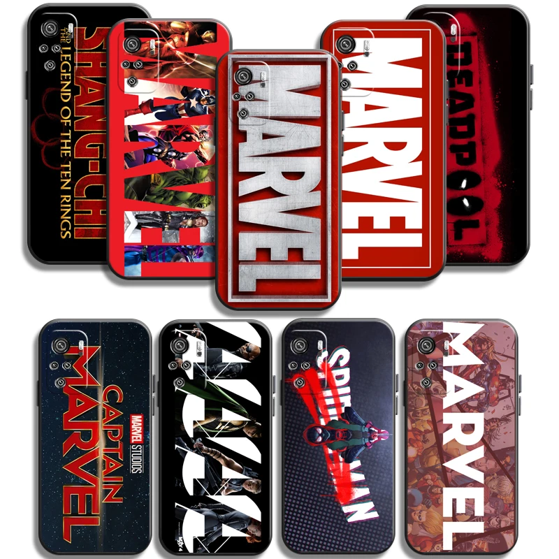 

Marvel Avengers Phone Cases For Xiaomi Redmi 10 Note 10 10 Pro 10S Redmi Note 10 5G Carcasa Coque