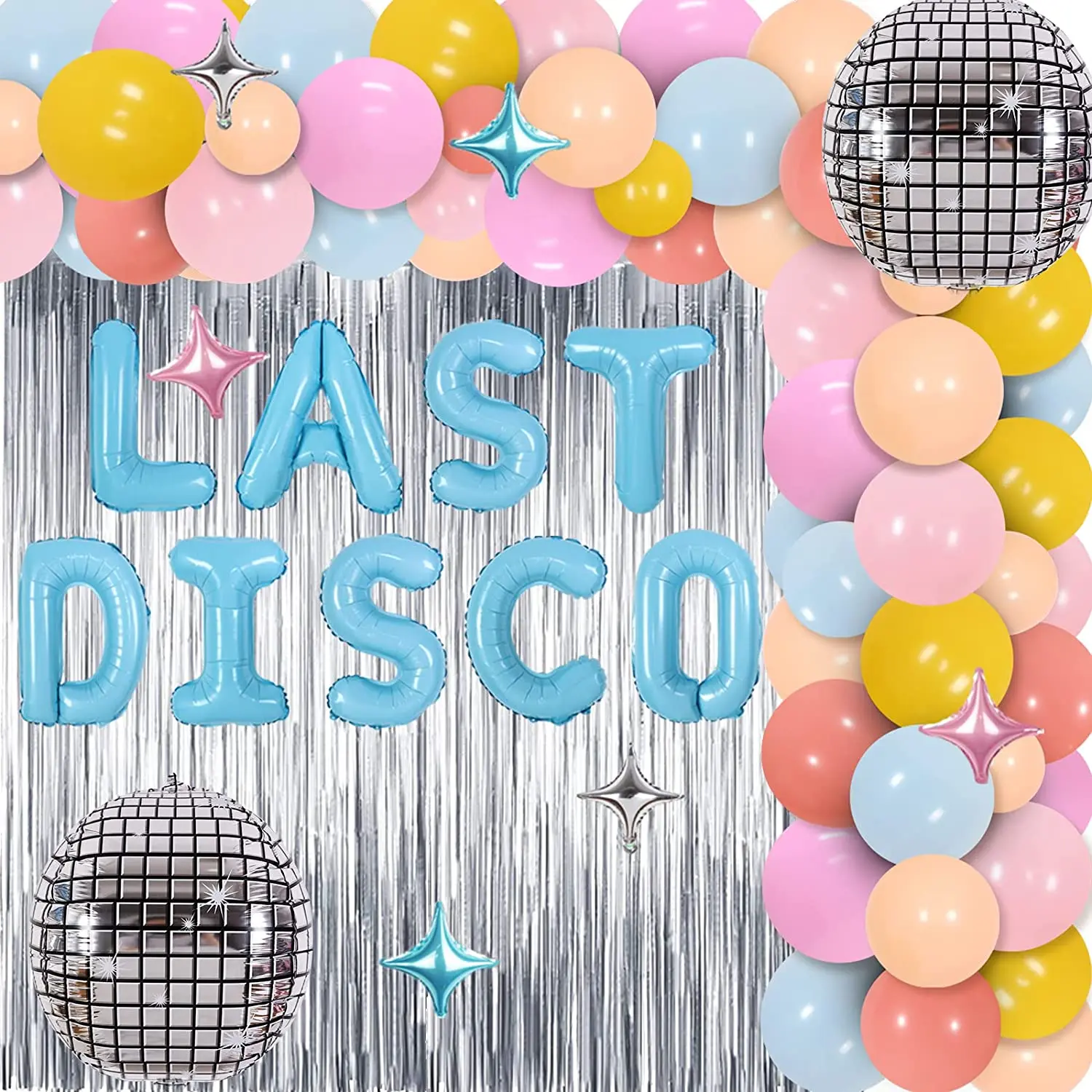 

Last Disco Bachelorette Party Decorations Fringe Curtain Balloons Garland Kit Nashville Western Cowgirl Bridal Shower Supplies
