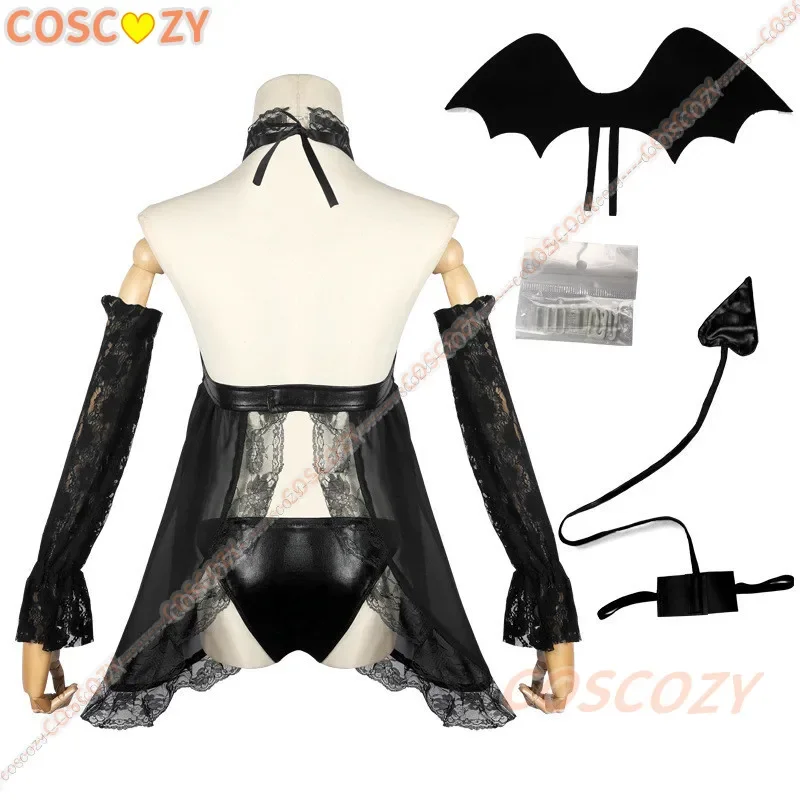 Coscozy My Dress Up Darling Косплей Kitagawa Marin/Rizu Kyun Костюм Парик Крыло Кожа Cos Little Devil