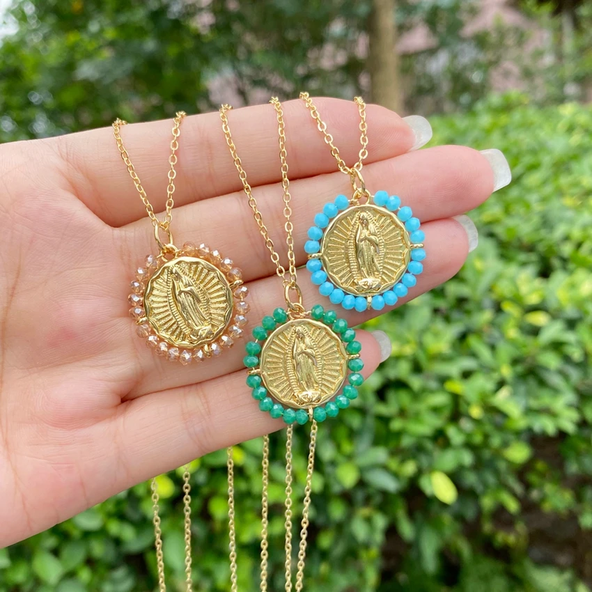 Винтажная религиозная бижутерия медное позолоченное католическое микро