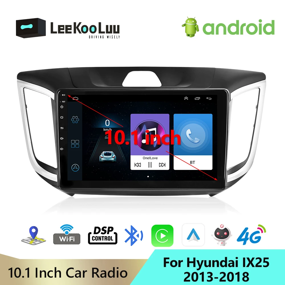 

Автомагнитола LeeKooLuu, 2DIN, Android, GPS-навигация, автомобильное радио, мультимедийный плеер для Hyundai Creta IX25 2013-2018 DSP Carplay 4G