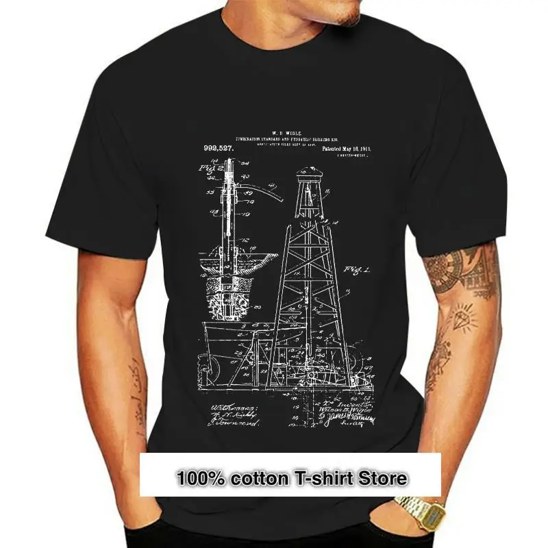 

Camisa de equipo de perforación de petróleo, Camiseta de cuello rugoso, regalo de la industria del petróleo, regalo de esposa