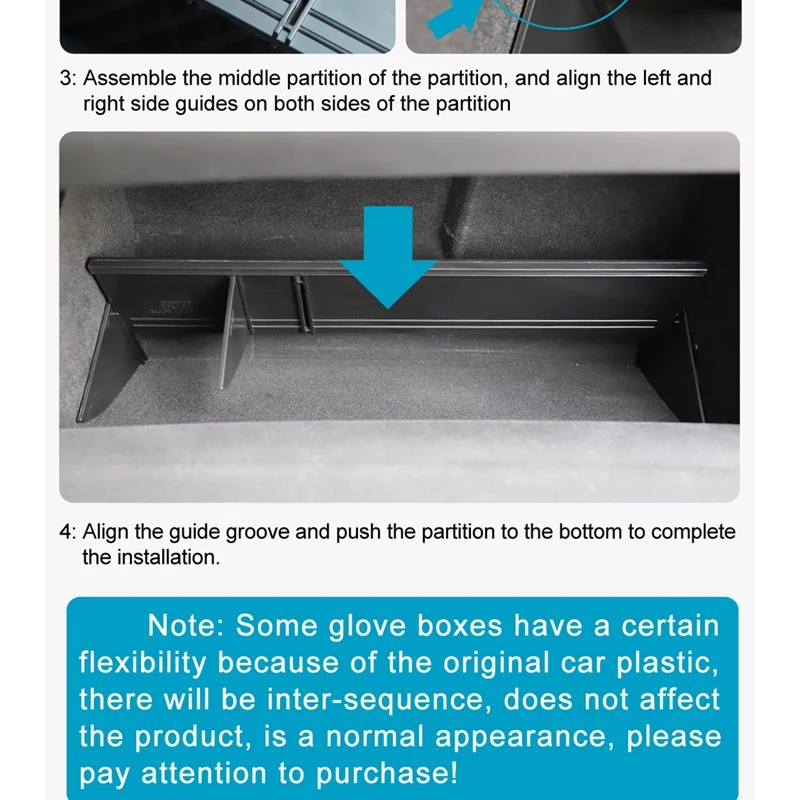 Автомобильный перчаточный ящик для хранения с интервалом Toyota Land Cruiser Prado 150 2010-2018