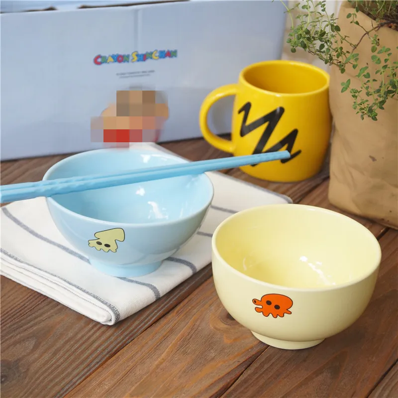 

Tableware Cute Ceramics Cup Plates and Bowls Dinner Set Kitchen Porcelain Dinnerware Set Kitchen Kit Household Utensils