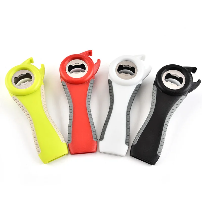 

Multi-function 5 in 1 Kitchen Accessories Tools Opener Plastic Bottle Beer Steel Opener Can Stainless Jar