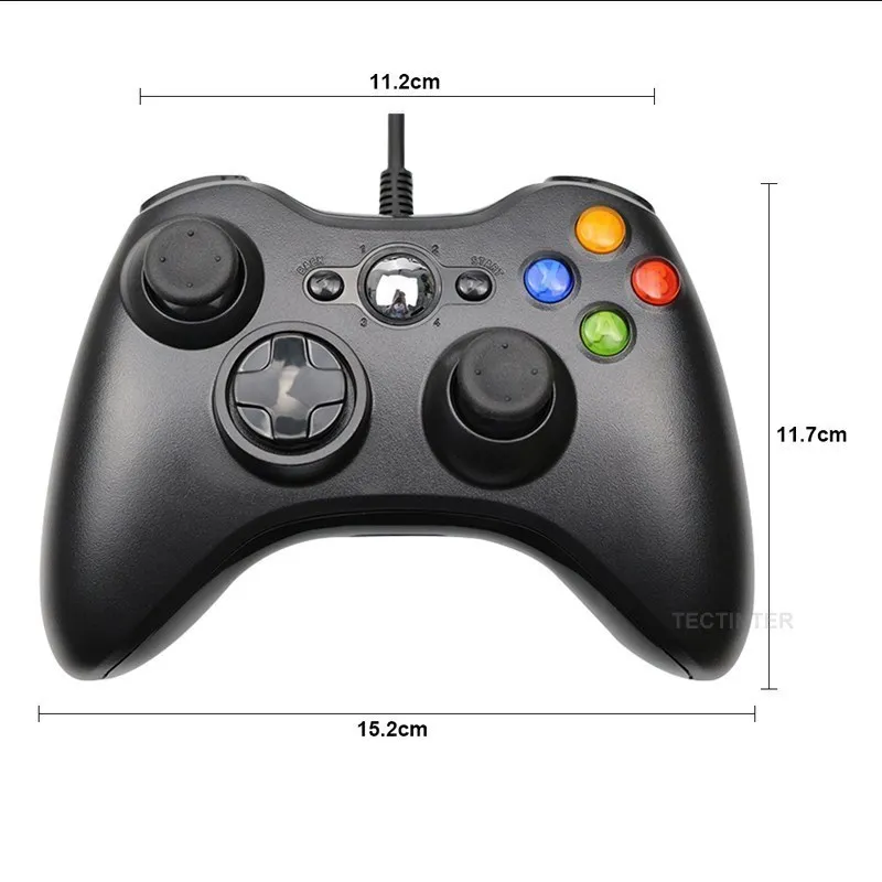 USB Wired Vibration Gamepad Joystick For PC Controller For Windows 7 / 8 / 10 Not for Xbox 360 Joypad with high quality images - 6