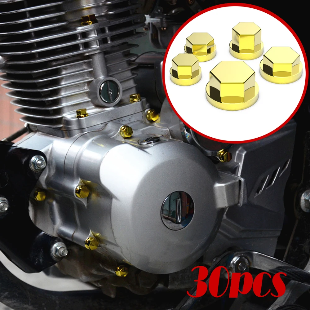 30 шт. Универсальный мотоциклетный винтовой чехол аксессуары для мотоциклов