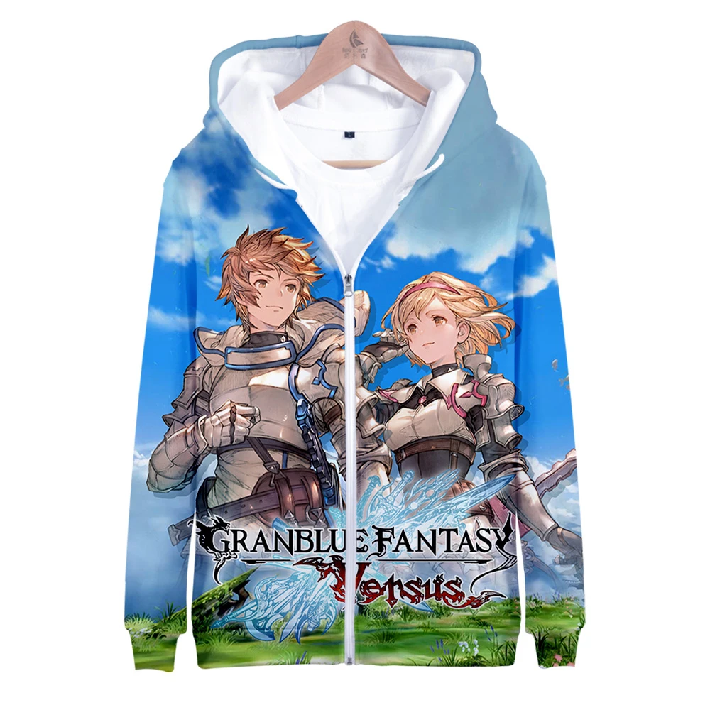 

Granblue Fantasy 3D Printed Zipper Hoodies Women/Men Fashion Long Sleeve Hooded Sweatshirt Hot Sale Streetwear Clothes