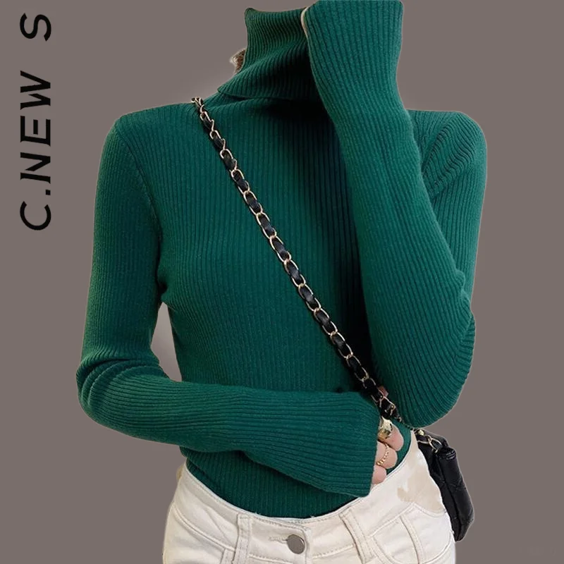 C.New S вязаный новый женский свитер Повседневная стильная уличная одежда джемпер