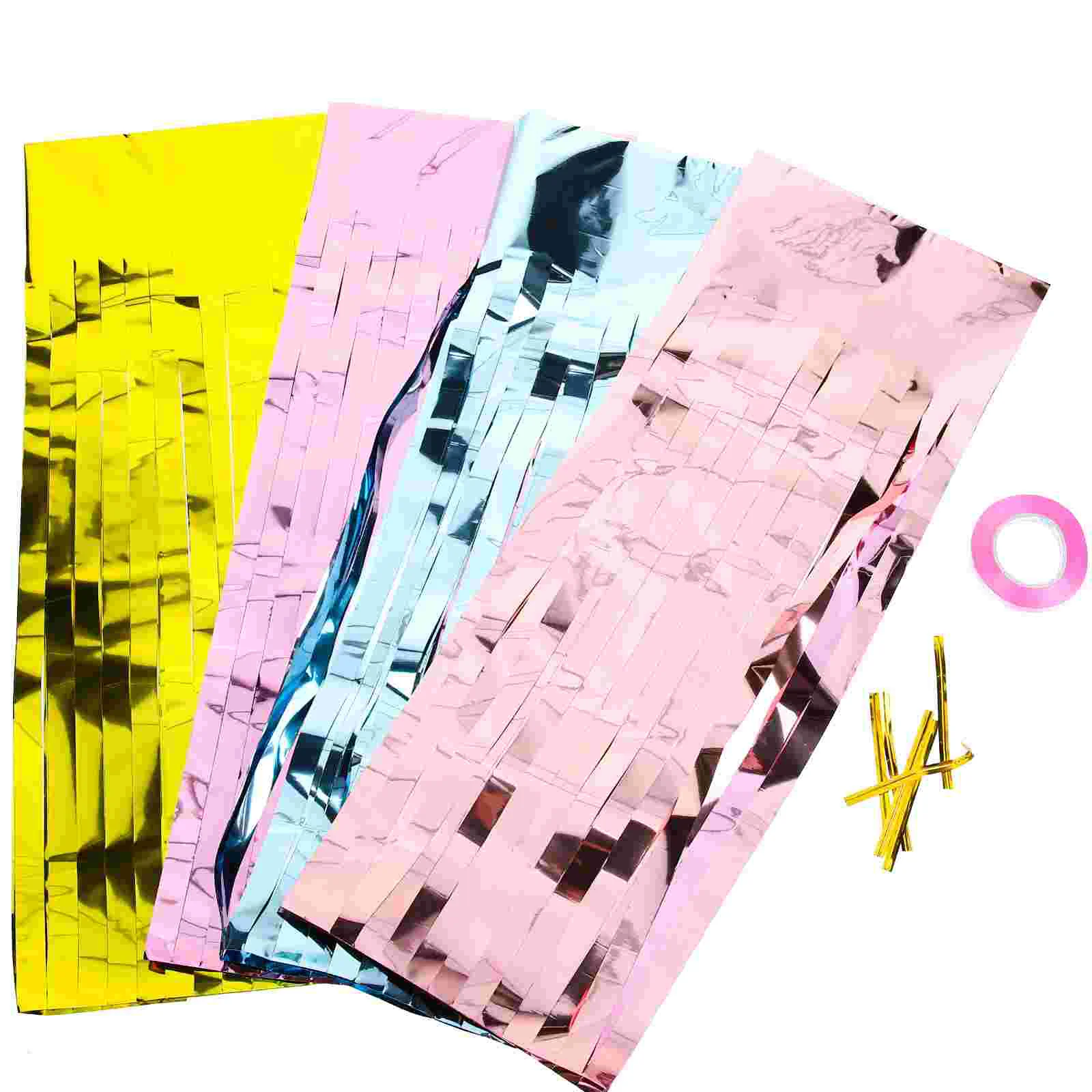 

4 Packs Tassel Garland Banners Party Hanging Decor Tassel Backdrop for Birthday Wedding