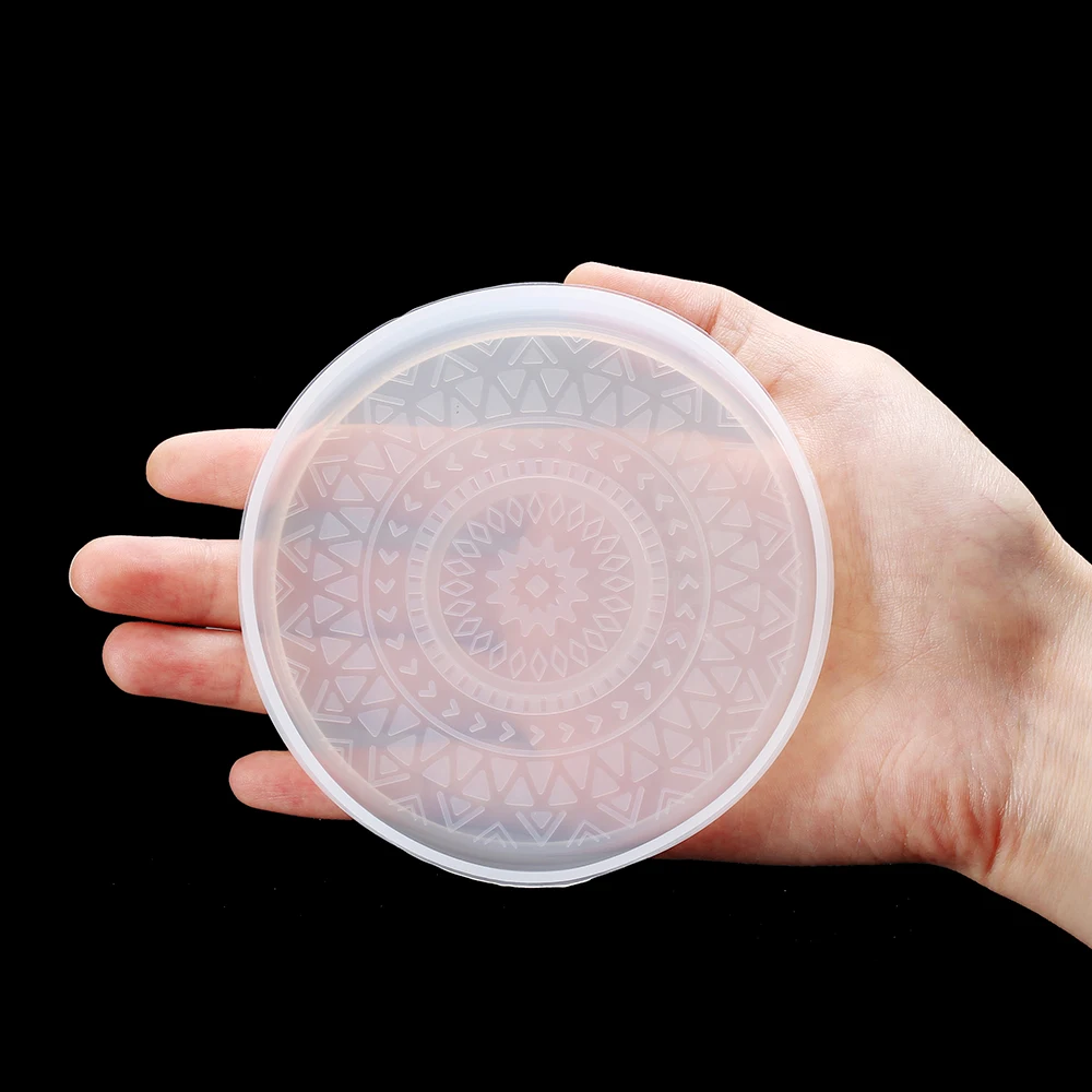 Силиконовая форма для подставки в виде мандалы формы забрасывания цветов из