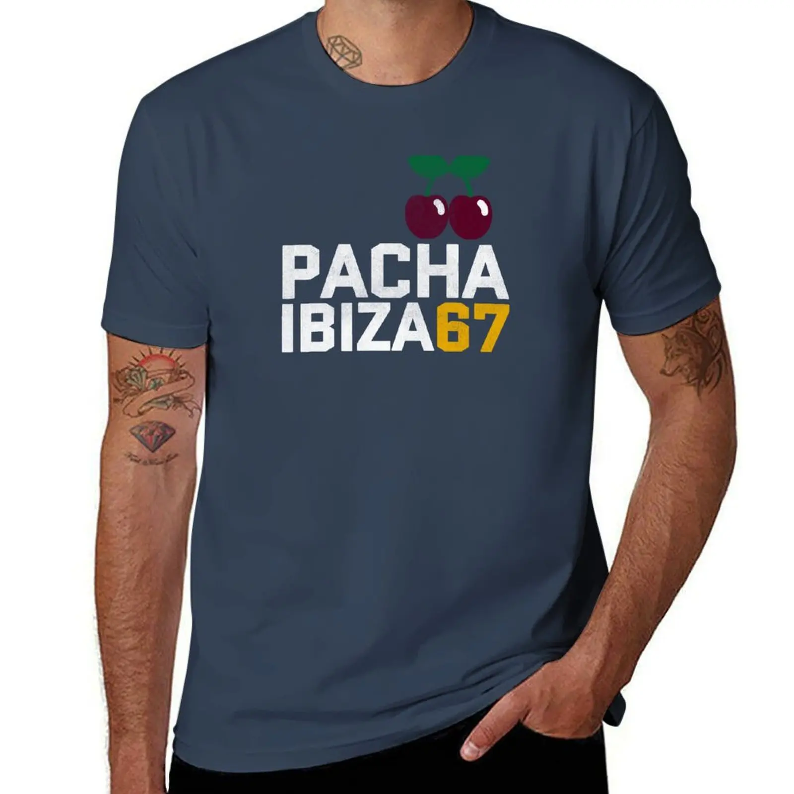 Фото Футболка Pacha Ibiza 67-футболка с музыкальными товарами, футболки Louboutins, одежда больших размеров, компрессионная рубашка для мужчин №1