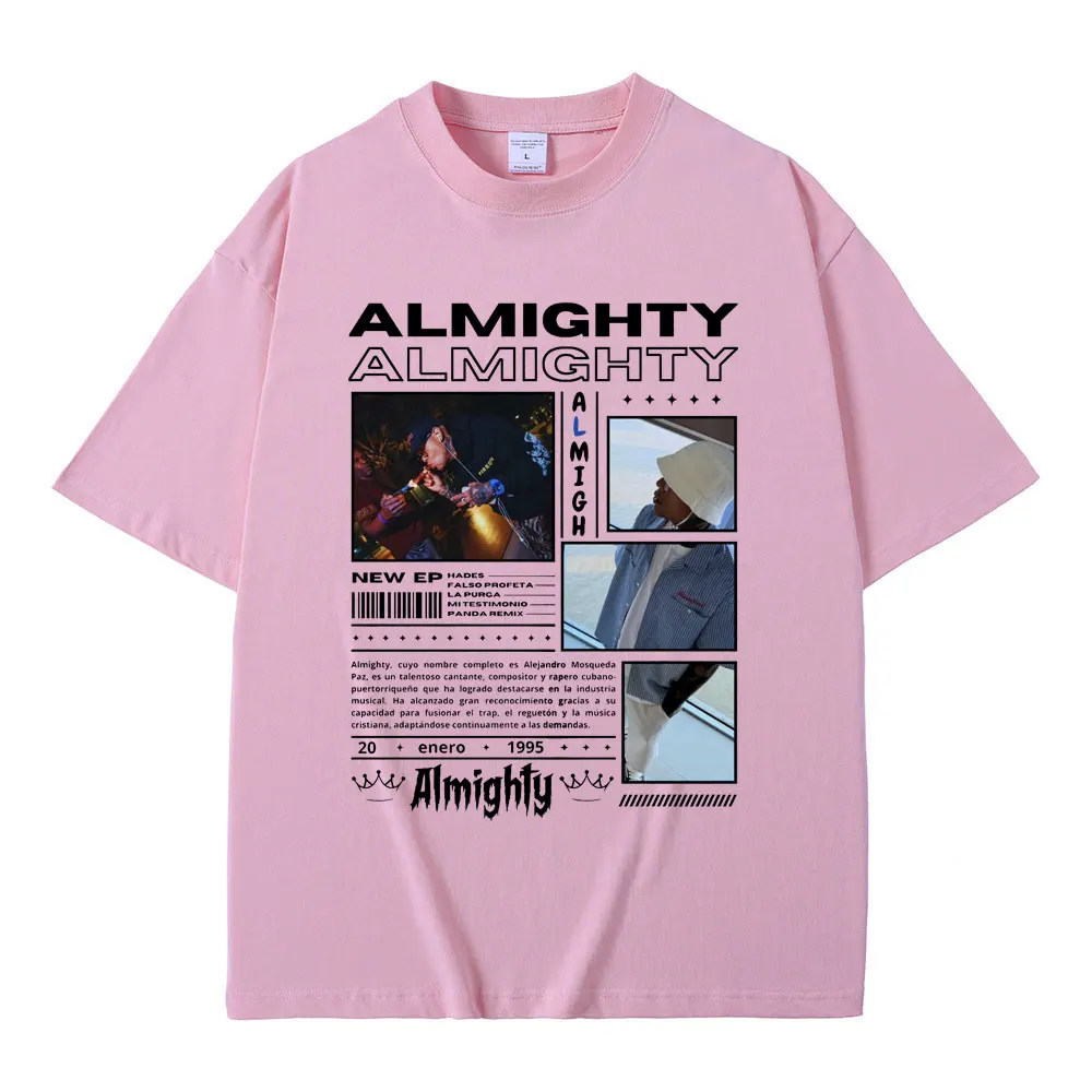 Лимитированная футболка с обложкой альбома Almighty мужская и женская модная в стиле