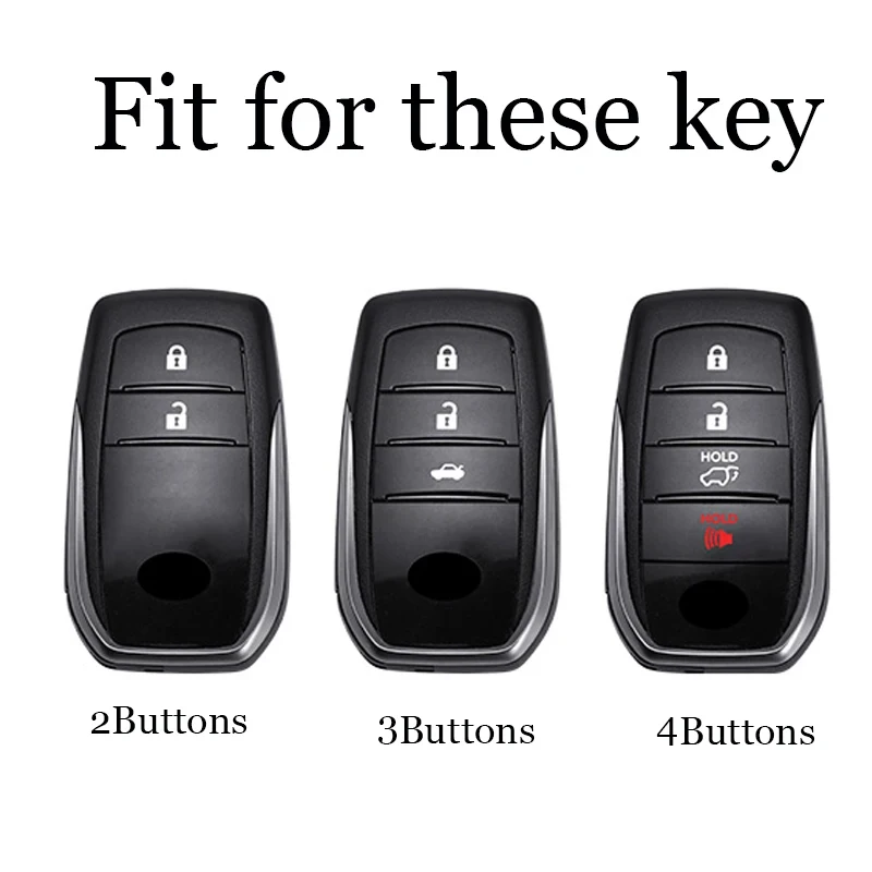 2/3/4 кнопочный автомобильный чехол для Toyota RAV4 HARRIER Hilux Fortuner Land Cruiser Crown Highland Prado Yaris