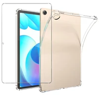 case for realme pad 1 pack hd glass screen protector for realme pad 10 4 inch 2021 silicone tpu anti shock protection cover