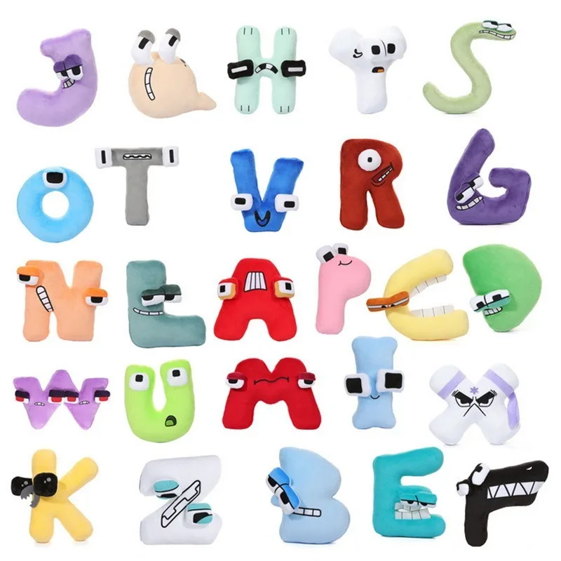 

26 Alphabet Lore But are Plush Toy Stuffed Animal Plushie Educational Doll English Letter Kids Montessori Toys Children Gifts