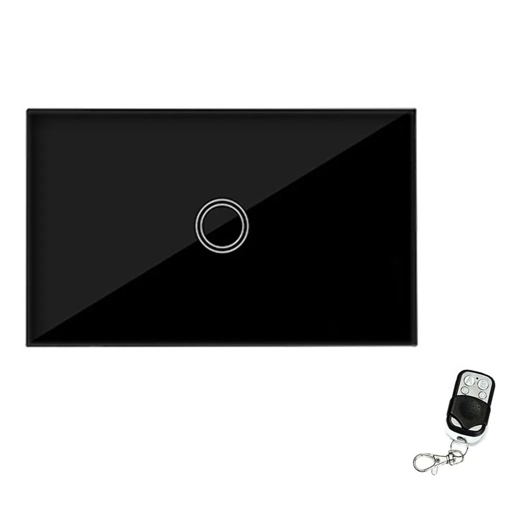 

Wireless Wall Touch Switch Control Light Panel US Sensor On/Off 1 Gang RF433 240V Smart Controller