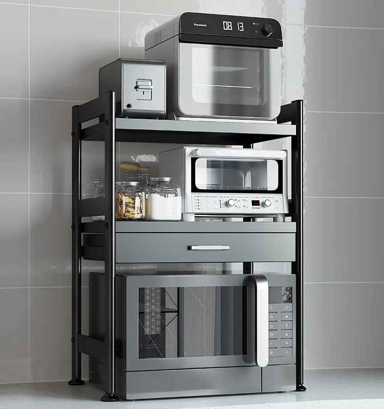 Бытовая полка для микроволновой печи кухонная столешница духовки стеллаж