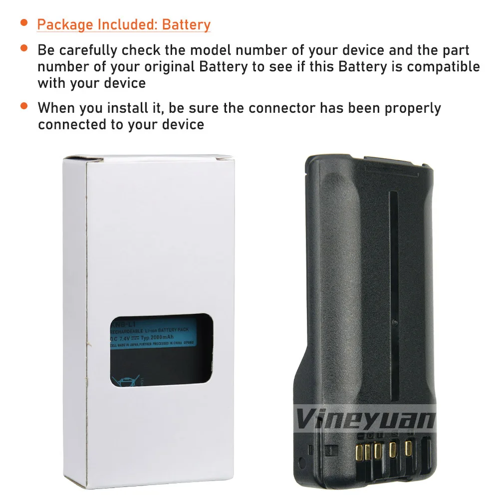 KNB-L1 2000 мАч 7 4 В сменный аккумулятор для Kenwood NX-5000 NX-5200 NX-5300 NX-5400 серии VP6430 VP6230 TK-5320