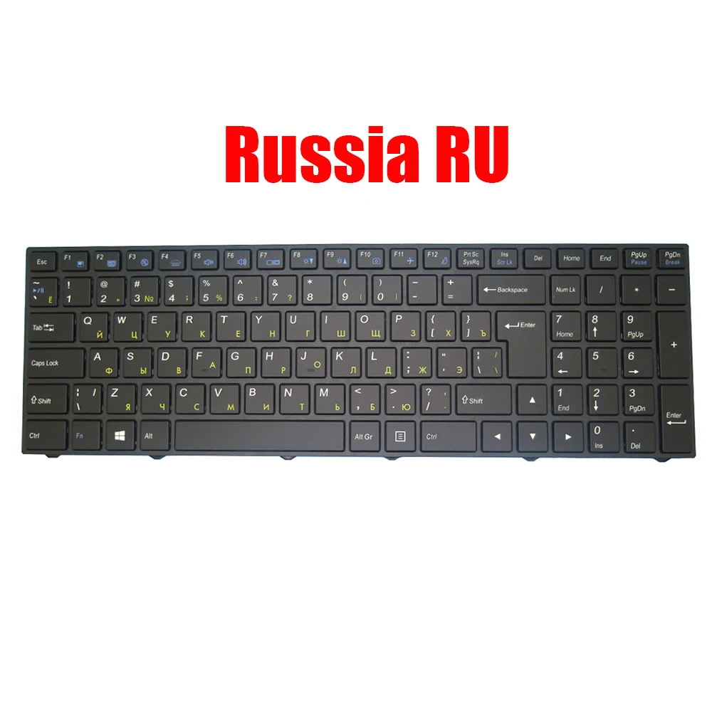 Клавиатура для ноутбука мечты G1050 G1050-15UA19 G1050TI G1050TI-17UA32 N850HJ N870EK1 Россия RU черная с подсветкой Новинка